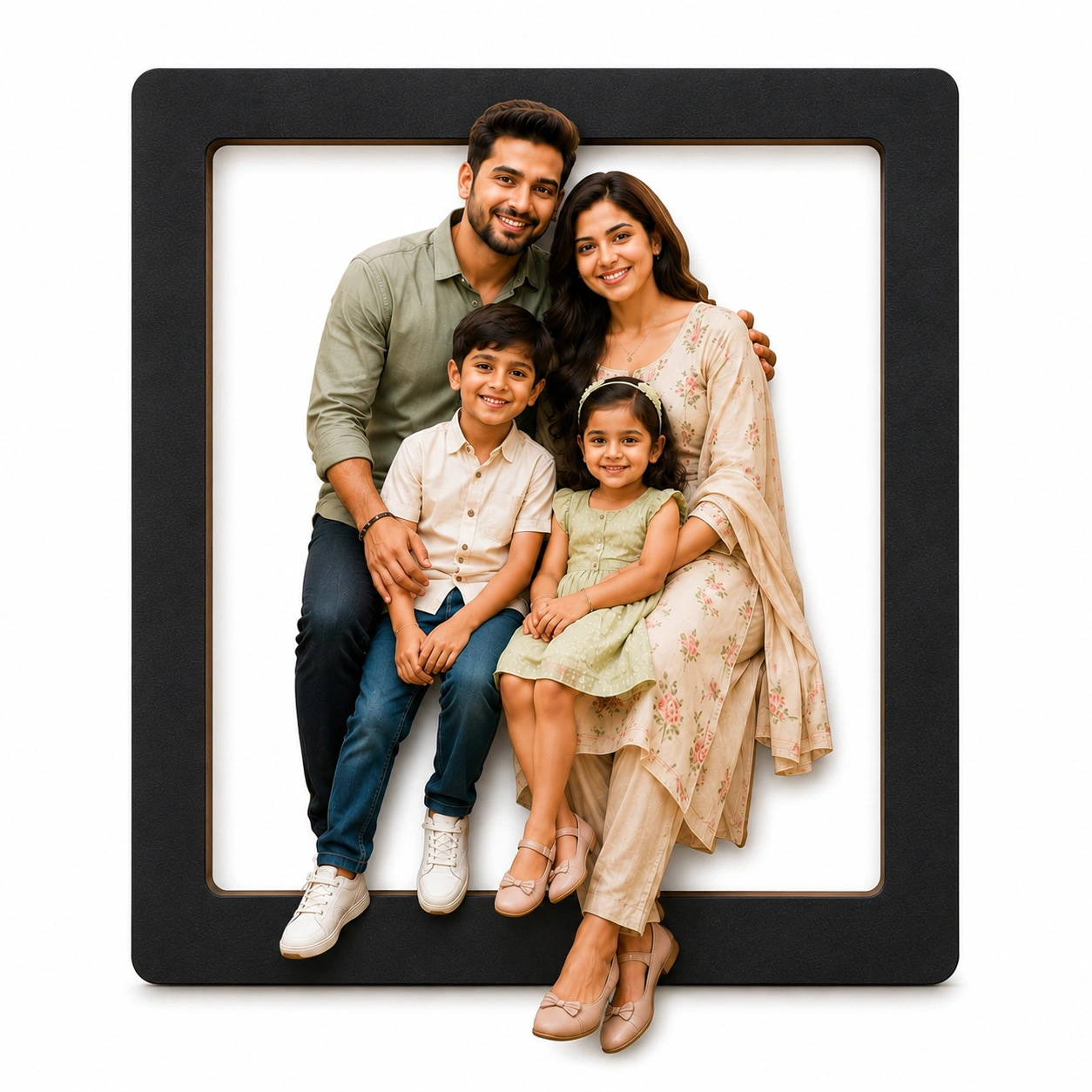 Family Cutout Wall Frame